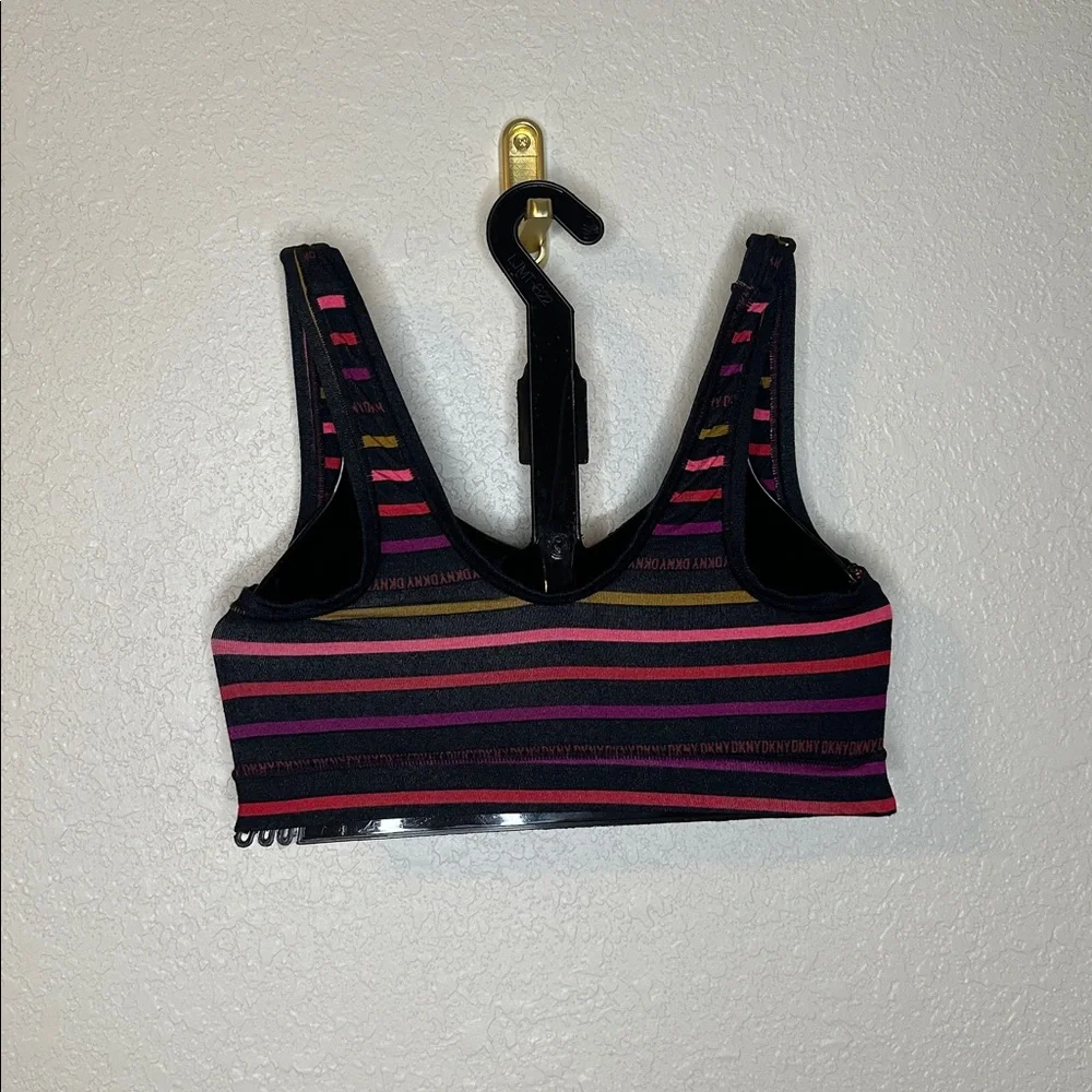 NWT DKNY Multicolor Striped Seamless Bralette - Size S